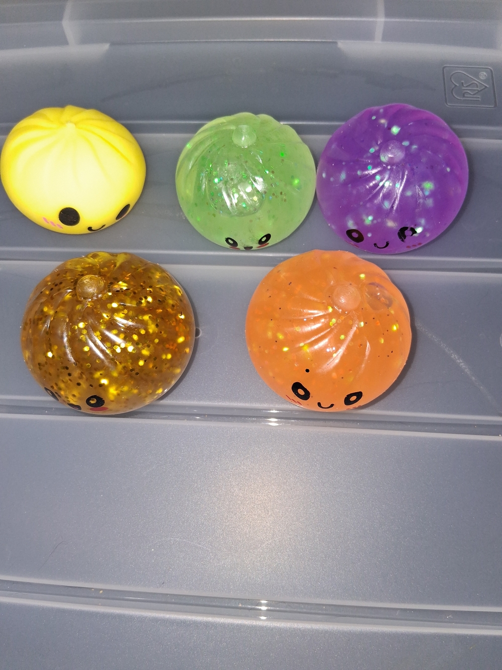 Squishy Glitter Mini Pumpkin Stress Toys - (Your Choice)